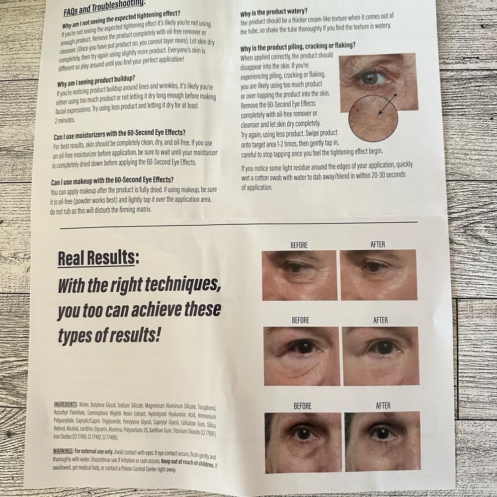 2 pack Westmore Beauty 60 second eye effects Tinted Firming Gel